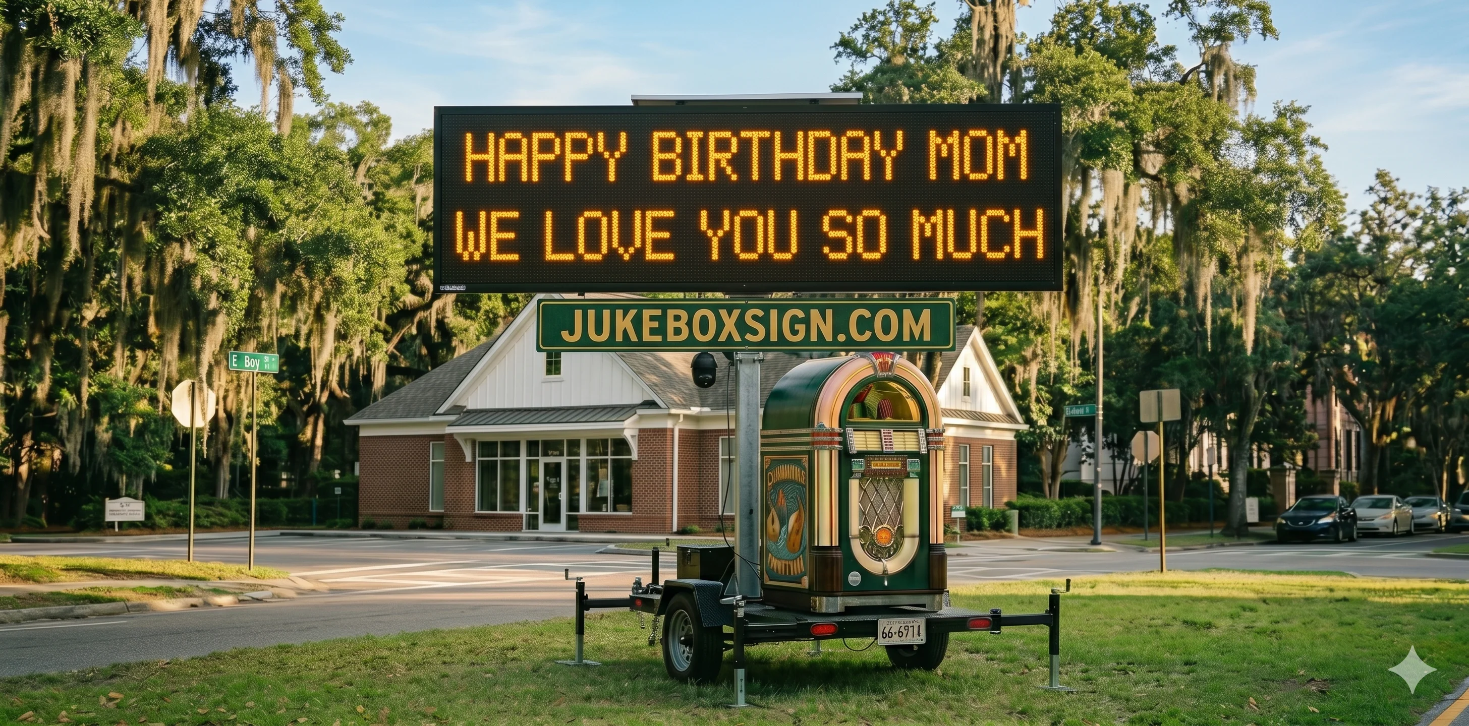 Jukebox Sign Savannah — HAPPY BIRTHDAY MOM WE LOVE YOU SO MUCH